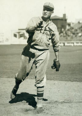 St. Louis Cardinals pitcher Grover Cleveland Alexander, c. 1926 road uniform - BL-3457-63 (National Baseball Hall of Fame Library)