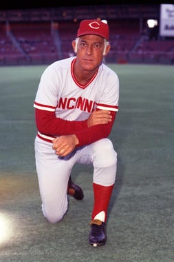 Cincinnati Reds manager Sparky Anderson at San Francisco's Candlestick Park, 1973 - BL-CR73-551 (Doug McWilliams/National Baseball Hall of Fame Library)