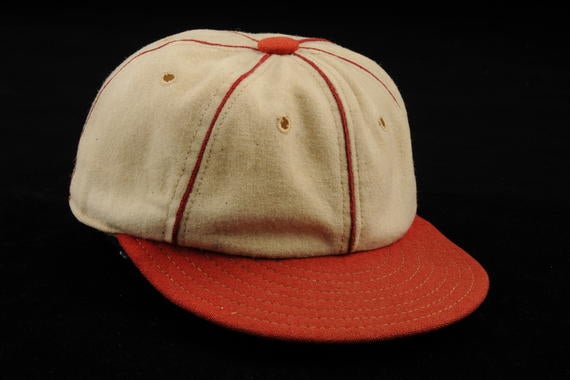 Cap worn by St. Louis Cardinals' pitcher Dizzy Dean 1934 when he went 30-7 earning MVP honors - B 243 53  (Milo Stewart Jr./National Baseball Hall of Fame Library)