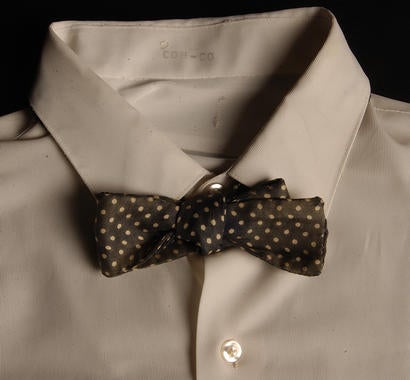 Umpire's shirt and tie worn by Jocko Conlan - B-94-74 and B-95-74  (Milo Stewart Jr./National Baseball Hall of Fame Library)