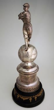 Silver trophy awarded to Chuck Klein, of the Philadelphia Phillies, for being the 1932 National League MVP - B-62-80 (Milo Stewart Jr./National Baseball Hall of Fame Library)