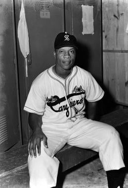 Willard Brown, in the Puerto Rican Winter League with the Santurce Cangrejeros, 1950 - BL-7576-71 (National Baseball Hall of Fame Library)