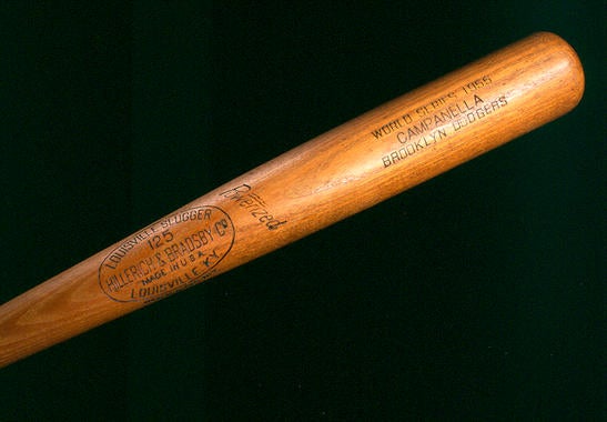 Bat used by Roy Campanella of the Brooklyn Dodgers during the 1955 World Series - B-72-2003  (Milo Stewart Jr./National Baseball Hall of Fame Library)