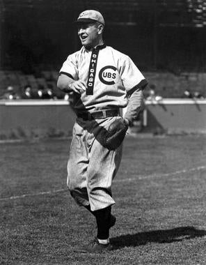 Frank Chance, Chicago Cubs, 1909 - BL-75-55 (National Baseball Hall of Fame Library)