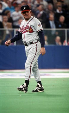 Atlanta Braves manager Bobby Cox during the World Series, Oct 22, 1992 - BL-380-2005 (National Baseball Hall of Fame Library)