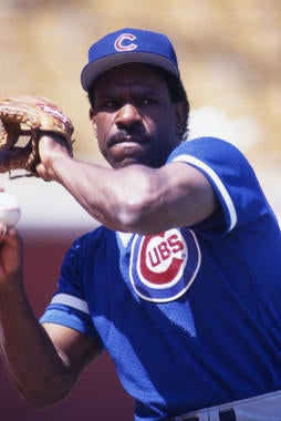 Andre Dawson, Chicago Cubs, 1992 - BL-1207-95 (John Cordes/National Baseball Hall of Fame Library)