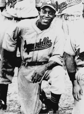 Leon Day, shown as a member of the Aguadilla Sharks of the Puerto Rican Winter League -  BL-5061-95 (National Baseball Hall of Fame Library)