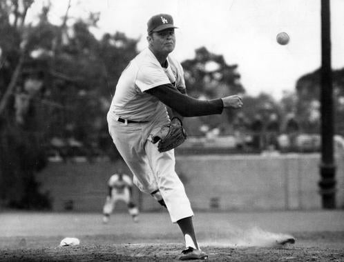 Don Drysdale, Los Angeles Dodgers, 1959 - BL-3202-71b (National Baseball Hall of Fame Library)