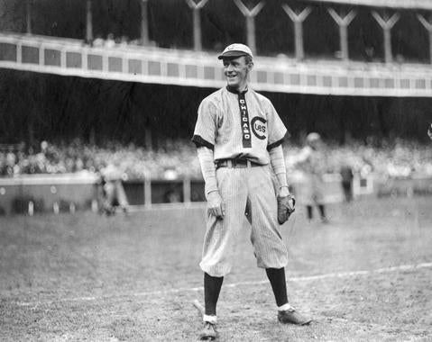 Johnny Evers, Chicago Cubs, 1909 - BL-1480-68 (National Baseball Hall of Fame Library)