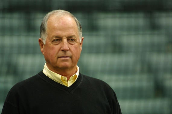 Pat Gillick in 2002, when he was General Manager of the Seattle Mariners - BL-221-2011 (Ben Van Houten/National Baseball Hall of Fame Library)