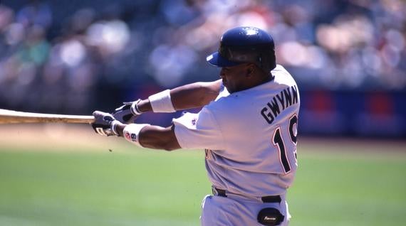 Tony Gwynn of the San Diego Padres, July 1, 1997 - BL-12-2012 (Brad Mangin/National Baseball Hall of Fame Library)