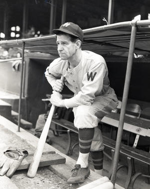 Hall of Famer Bucky Harris drove in the lone run in support of Walter Johnson’s no-hitter on July 1, 1920. Harris would later guide the Senators to their only World Series championship in 1924 as a player-manager at the age of 27. He was elected to the Hall as a manager in 1975. BL-250-71a (National Baseball Hall of Fame Library)