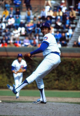 Fergie Jenkins of the Chicago Cubs pitching - BL-135-2005 (National Baseball Hall of Fame Library)