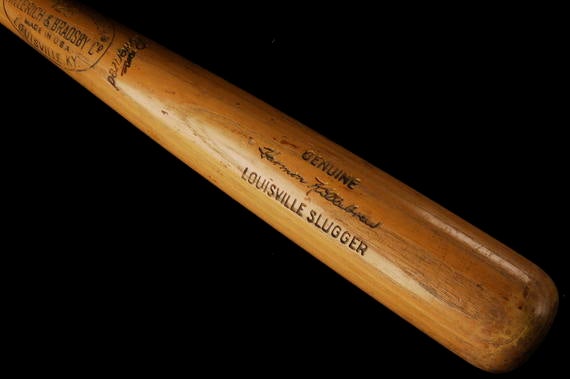 Bat used by Harmon Killebrew of Minnesota Twins to hit 500th career home run August 10, 1971 - B-377-71 (Milo Stewart Jr./National Baseball Hall of Fame Library)