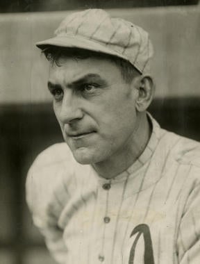 Napoleon Lajoie of the Philadelphia Athletics. BL-1505-68WT (Charles Conlon / National Baseball Hall of Fame Library)
