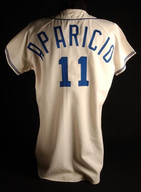 Chicago White Sox uniform shirt for Luis Aparicio worn during the 1970 season - B-212.84  (Milo Stewart Jr./National Baseball Hall of Fame Library)