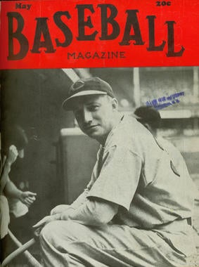 Bucky Walters featured on the front cover of May 1941 issue of 