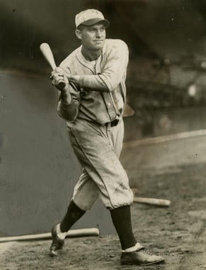 Heinie Manush batting while with the St. Louis Cardinals - BL-1509-68WTc (Charles M. Conlon/National Baseball Hall of Fame Library)