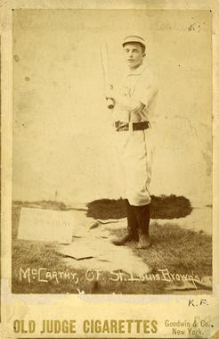 Old Judge Card of St. Louis Browns Tom McCarthy - BL-141-46 (National Baseball Hall of Fame Library)