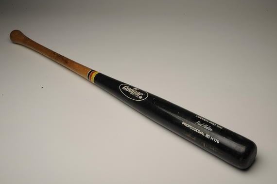 Bat used by designated hitter Paul Molitor during his 39 game hit streak. B-309.87. (Milo Stewart, Jr. / National Baseball Hall of Fame)