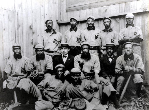 Philadelphia Giants with Sol White back row middle - BL-4125-99 (National Baseball Hall of Fame Library)