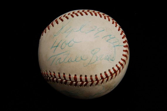 Ball from Red Sox game on 9/29/78, when Jim Rice logged his milestone 400th total base of the season - B-227-78 (Milo Stewart Jr./National Baseball Hall of Fame Library)