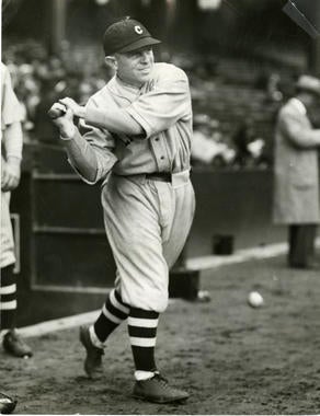Joe Sewell batting. BL-3286-68WTP (Charles Conlon / National Baseball Hall of Fame Library)