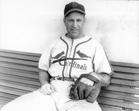 Enos Slaughter of the St. Louis Cardinals - BL-8390-89 (National Baseball Hall of Fame Library)