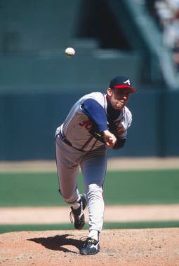 Game-action of John Smoltz of the Atlanta Braves, May 16, 2002. - BL-992-2005 (Brad Mangin/National Baseball Hall of Fame Library)