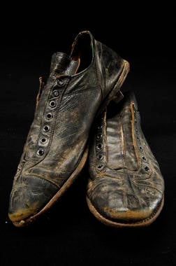 Shoes worn by Richie Ashburn with the Philadelphia Phillies - B-270.95  (Milo Stewart Jr./National Baseball Hall of Fame Library)