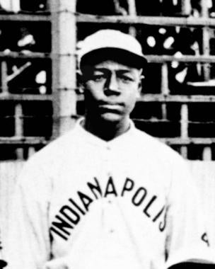 Ben Taylor, first baseman of the Negro Leagues. Photo taken from team portrait of the 1915 Indianapolis ABC's - BL-3754-72 (National Baseball Hall of Fame Library)
