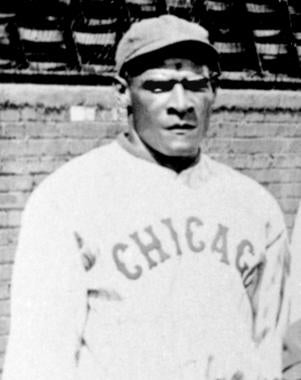 Cristobal Torriente, center fielder for the Chicago American Giants of the Negro Leagues. Photo taken from 1920 Chicago American Giants - BL-165-78-crop (National Baseball Hall of Fame Library)
