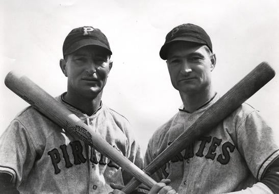 Brothers Lloyd and Paul Waner of the Pittsburgh Pirates. - BL-4522-79 (National Baseball Hall of Fame Library)