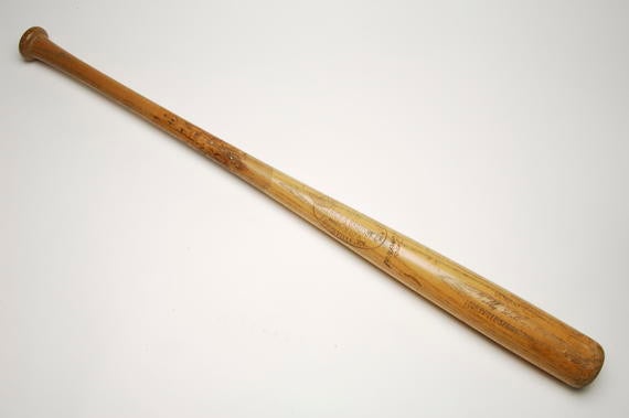 Bat used by Billy Williams of Chicago Cubs to record 8 hits in 8 at bats at Wrigley Field, July 11, 1972 - B-205-74 (Milo Stewart Jr./National Baseball Hall of Fame Library)