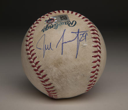 Game ball signed by White Sox starter Jeff Samardzija (Milo Stewart Jr. / National Baseball Hall of Fame and Museum)