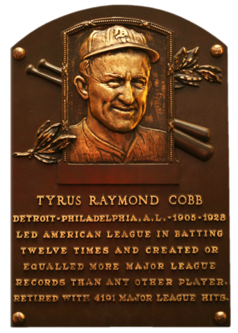 1936 : Ty Cobb One of First Players Elected to Baseball's Hall of Fame