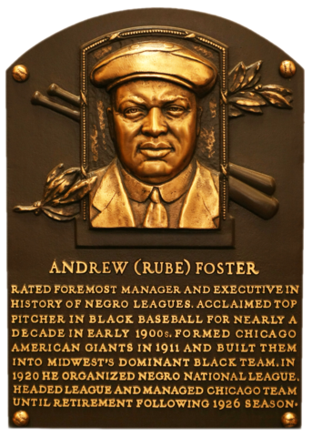 foster rube fame hall baseball plaque negro quotes league mean words things 3d quotesgram hof