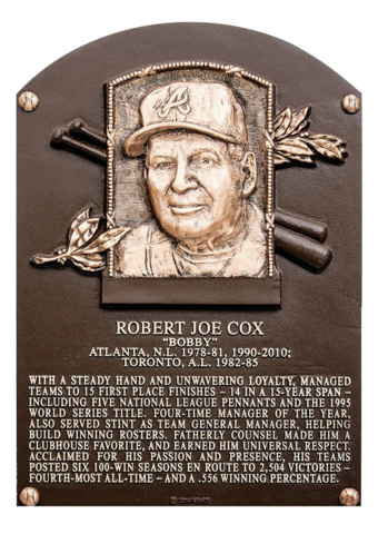Cox, Bobby | Baseball Hall of Fame