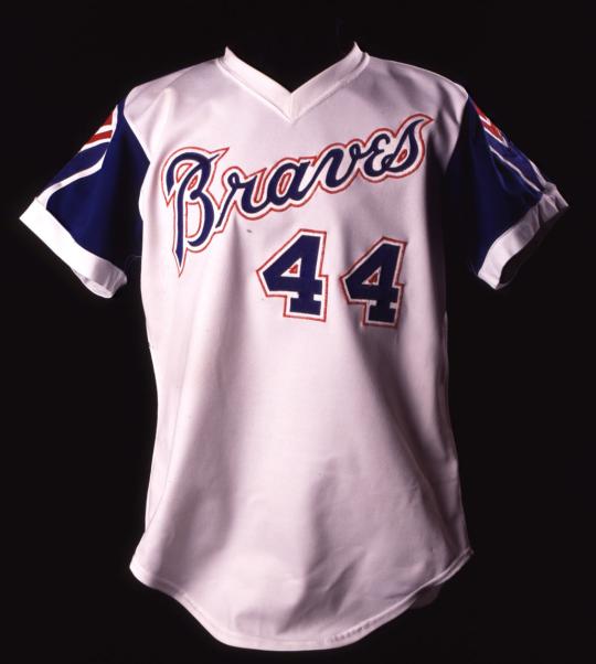 1976 Hank Aaron Game Worn Milwaukee Brewers Uniform. Baseball