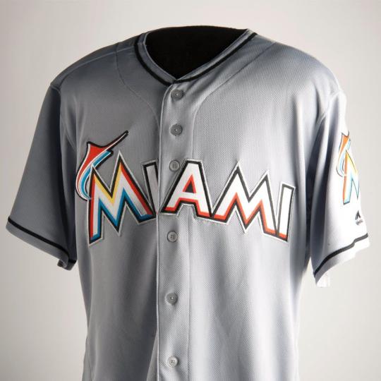 Team displays Triple A Miami Marlins batboy jersey in museum