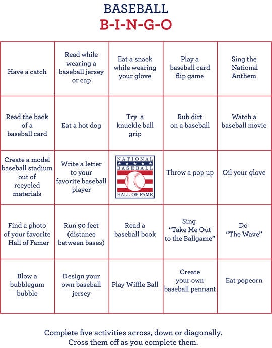 Baseball Bingo