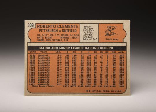 Clemente's legacy captured by timeless Topps cards
