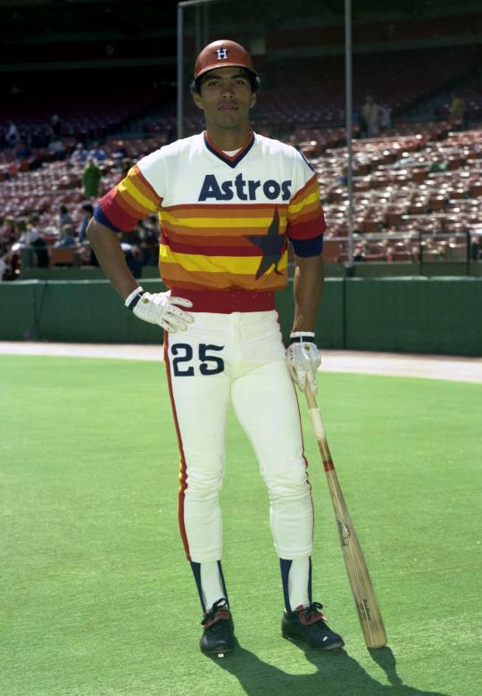 Jose Cruz 1986 Houston Astros 25th Anniv. Cooperstown Men's