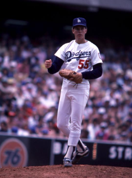 On this date: Giants' Hershiser wins in first game vs. Dodgers