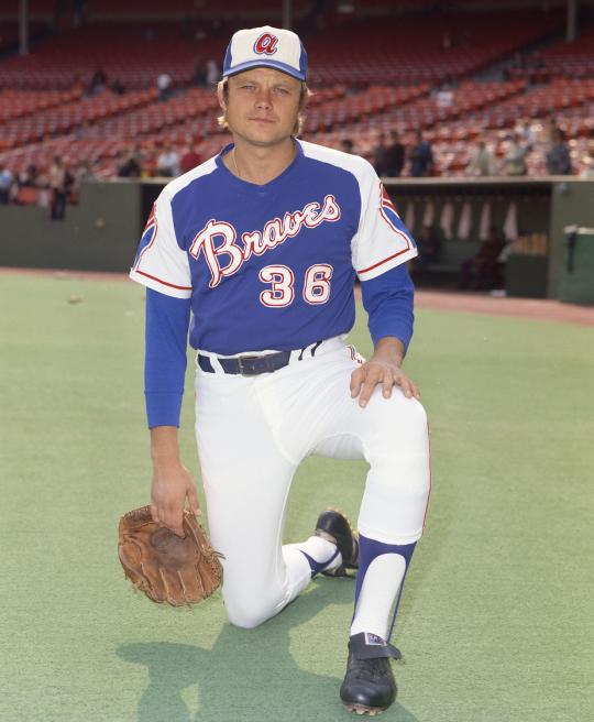 Pitcher Joe Niekro of the Houston Astros pitches against the