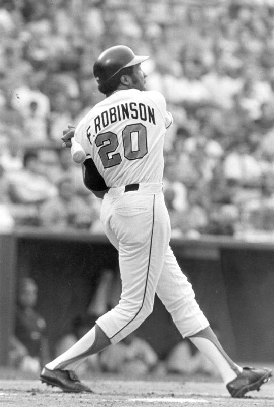 Frank Robinson Baltimore Orioles Youth Legend Orange/Black Baseball Tank Top