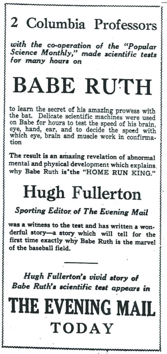 Pinch Thomas: Babe Ruth's favorite catcher, History
