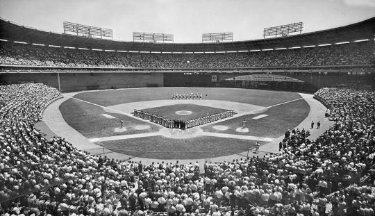 Here's a look at Griffith Stadium, the home of the Washington