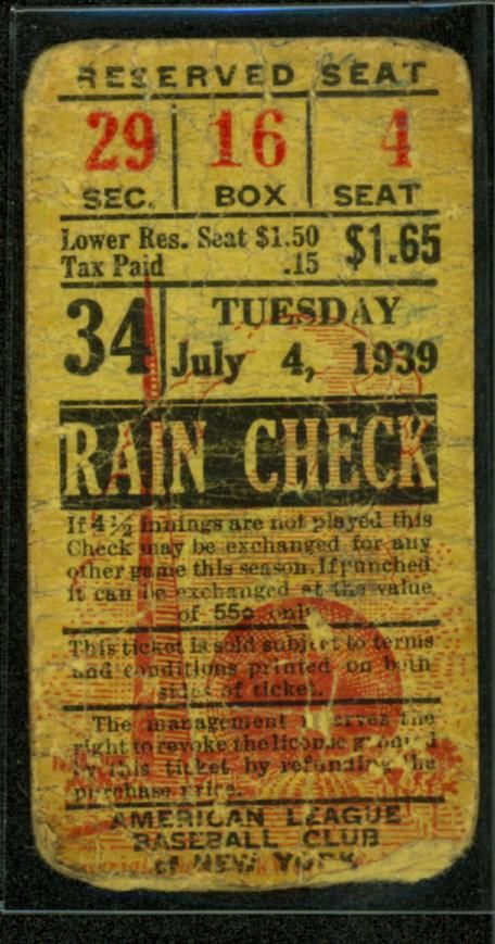 Luckiest Man Baseball Hall Of Fame